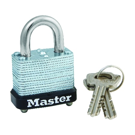 Master Lock 1-1/16 In. H X 1-1/8 In. W Laminated Steel Warded Locking Padlock